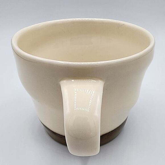 2013 Starbucks Holiday Collection Ivory & Bronze Metallic Ceramic Coffee Tea Mug - Picture 4 of 6